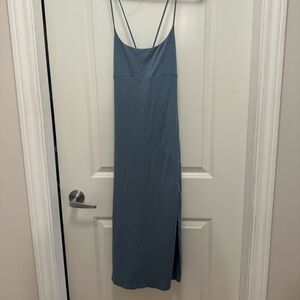 Aritzia Dreamweaver Dress #118105 Slab Blue Size M